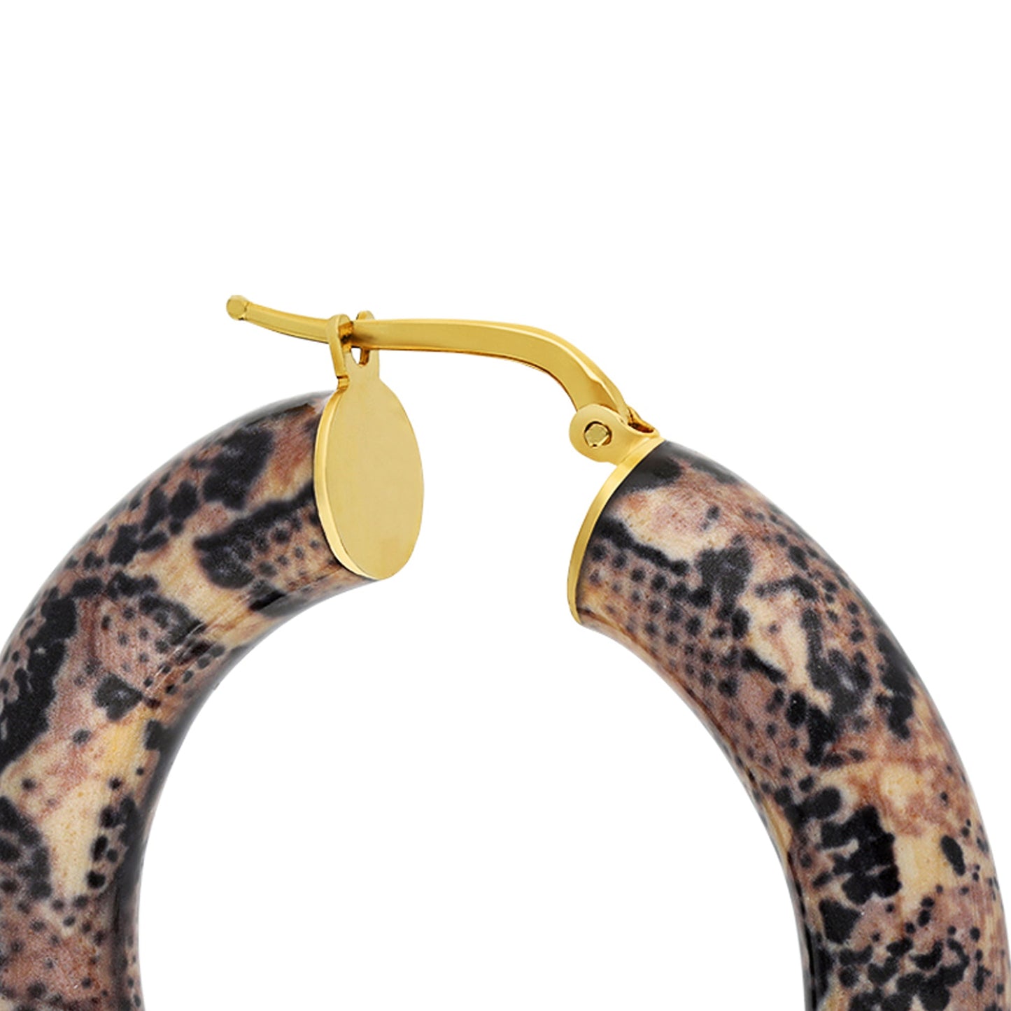 Round Python Enamel Hoops