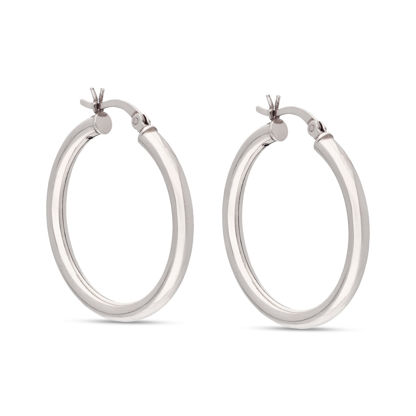 Silver Plated Hoop Earring
