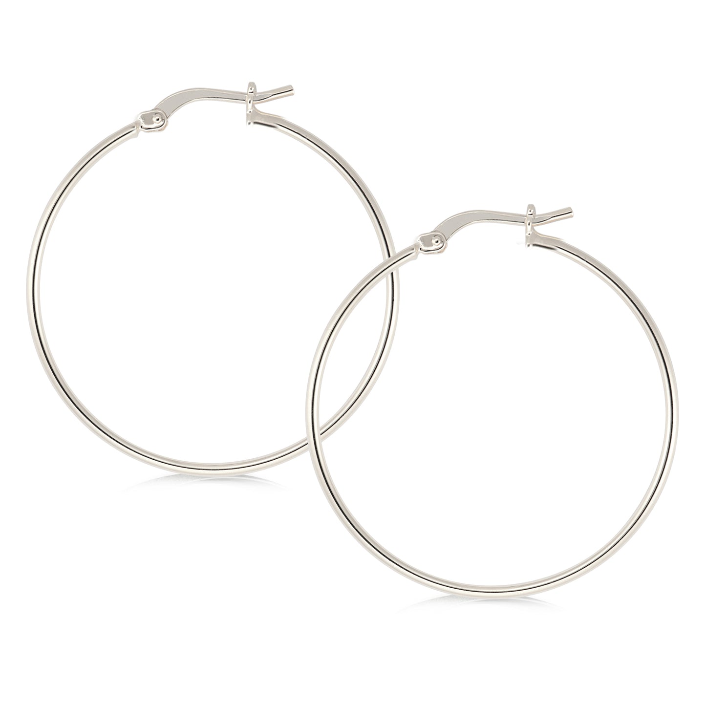 Silver Plated Hoop Earring