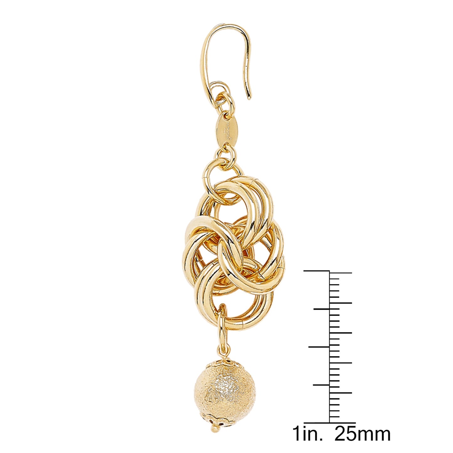 Knotted Drop Bead Earrings
