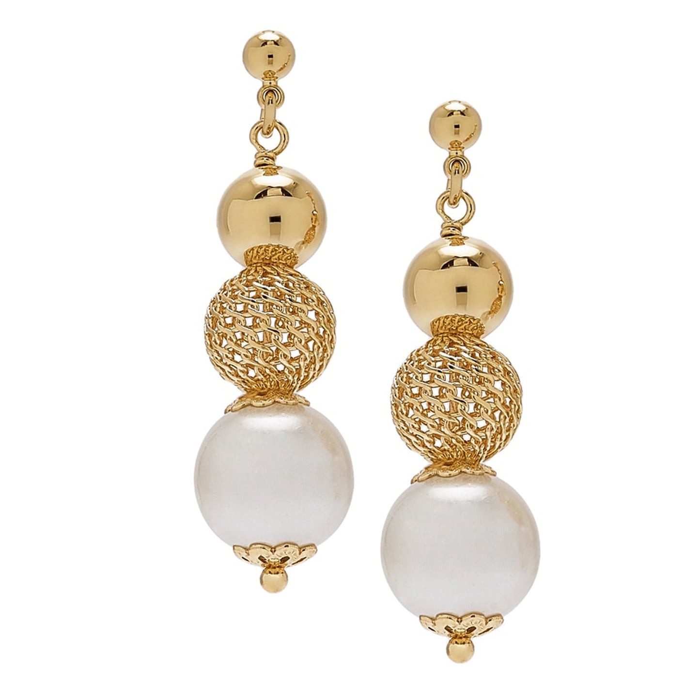 Graduated Pearl Drop Stud