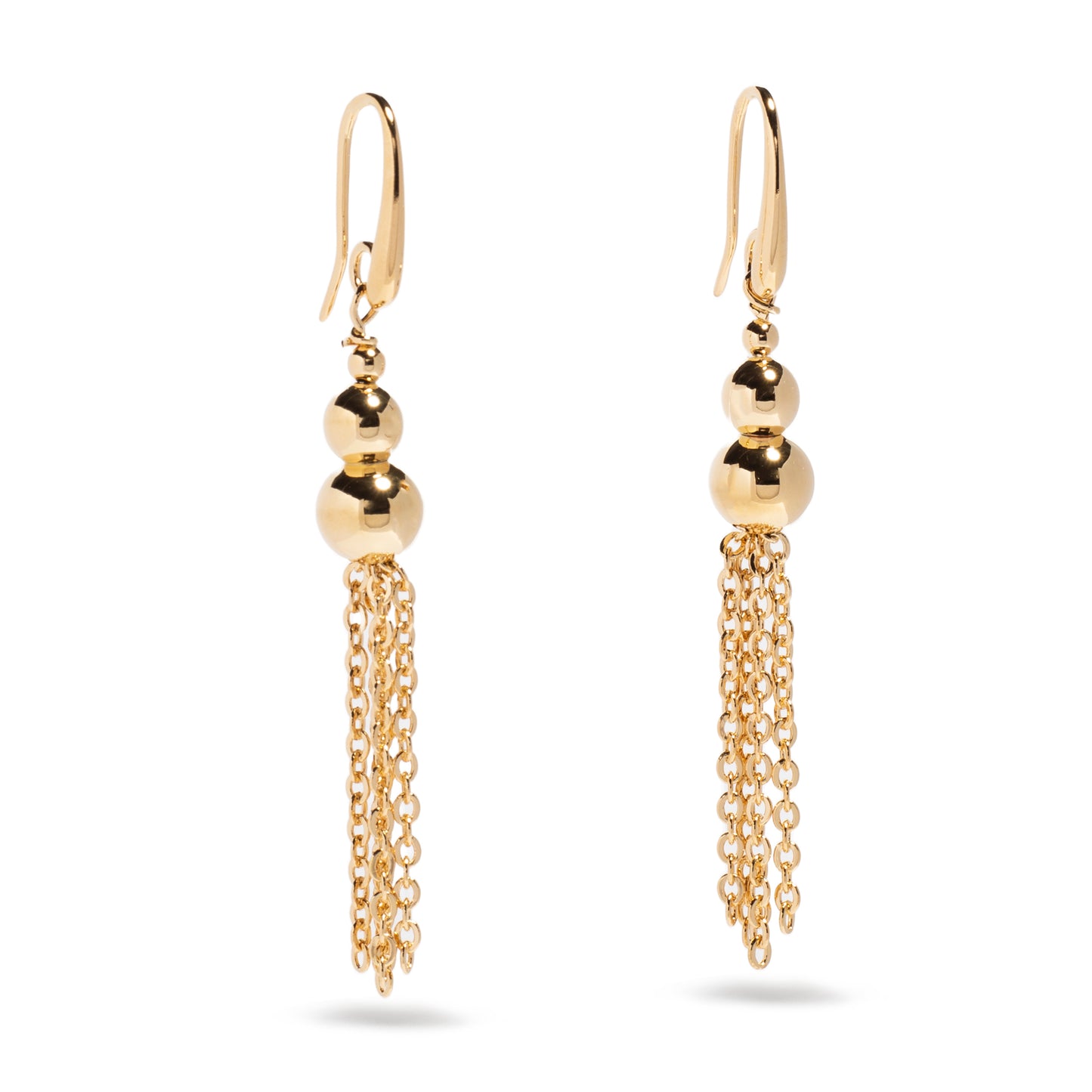 GRADUATED BEAD DROP EARRING
