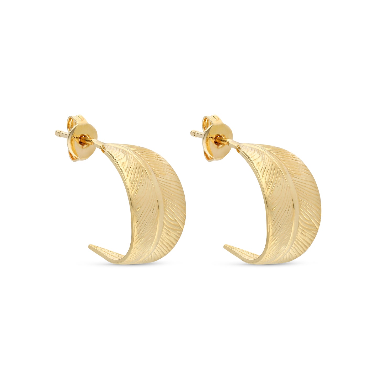 Leaf Hoop Stud
