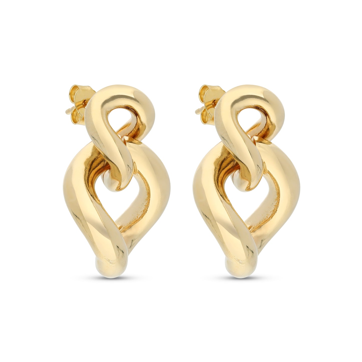 Chunky Double Chain Link Stud