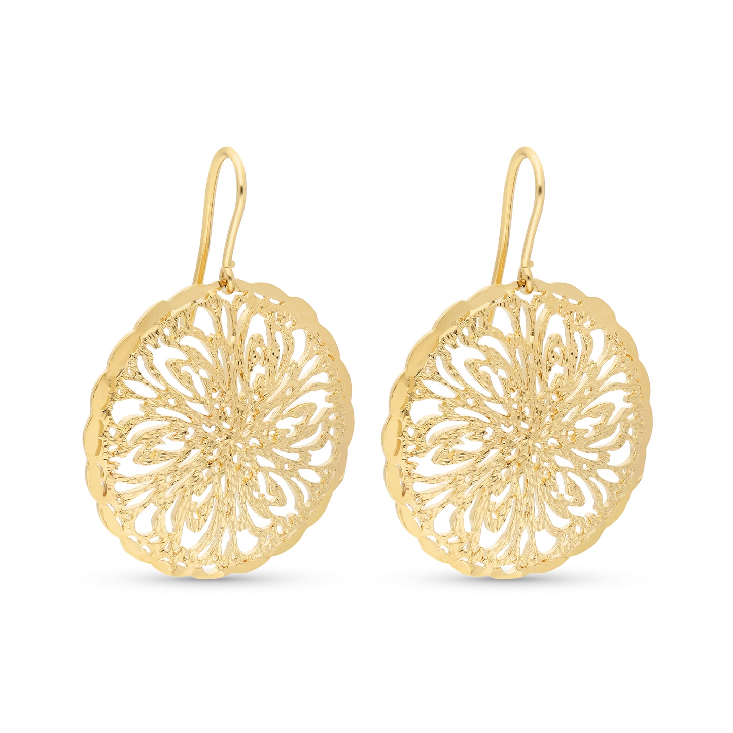 Diamond Cut Filigree Domes On Fishook