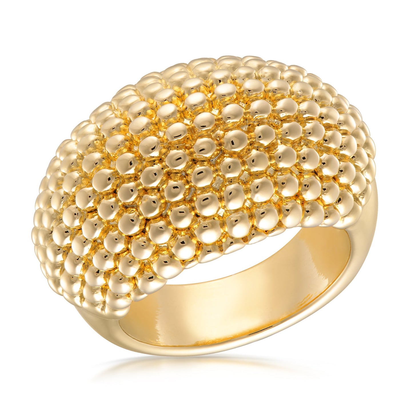 BEADED DOME RING
