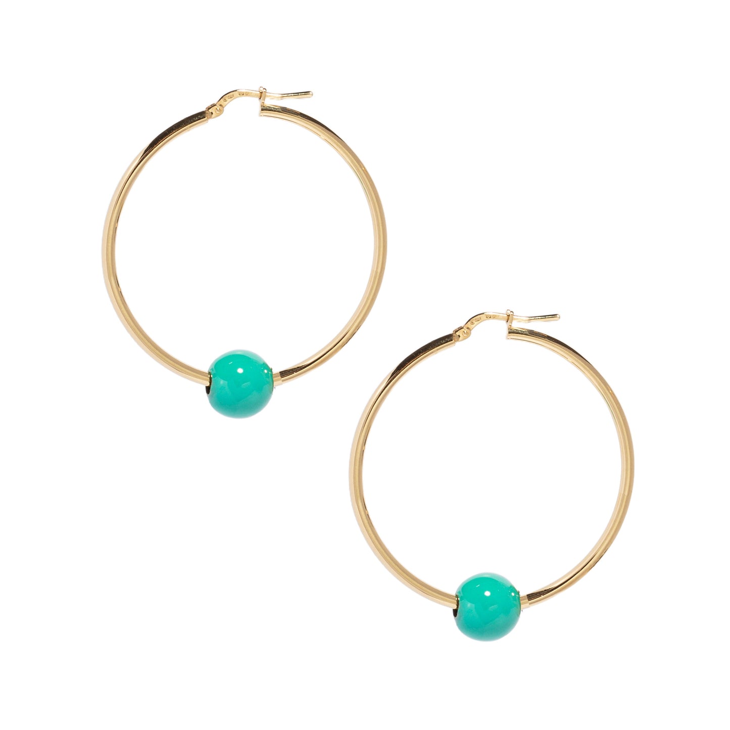 Hoop Earrings with Beads
