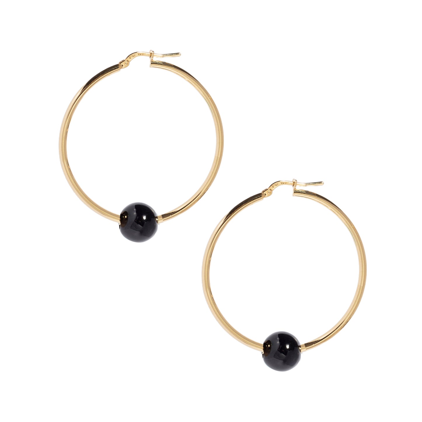 Hoop Earrings with Beads