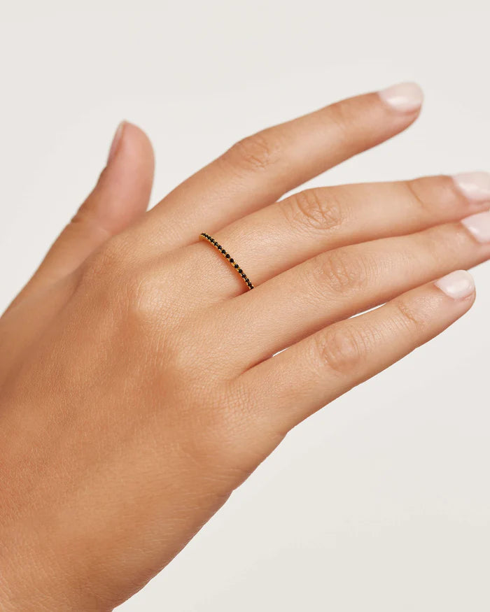 BLACK ESSENTIAL GOLD/SILVER RING