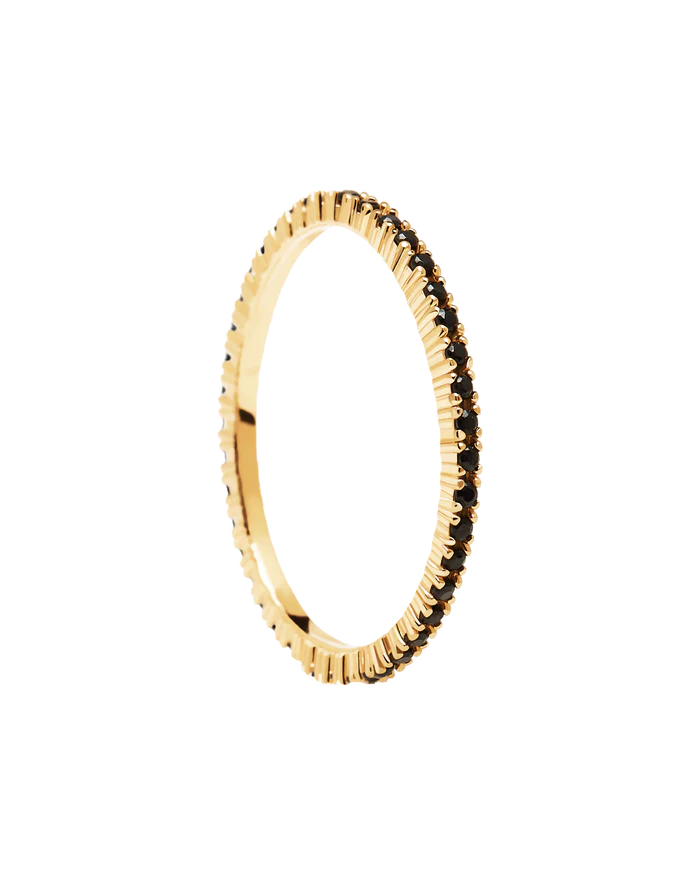 BLACK ESSENTIAL GOLD/SILVER RING