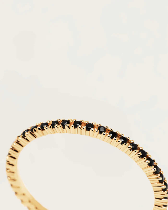 BLACK ESSENTIAL GOLD/SILVER RING