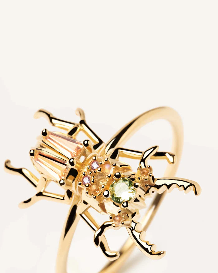 COURAGE BEETLE RING