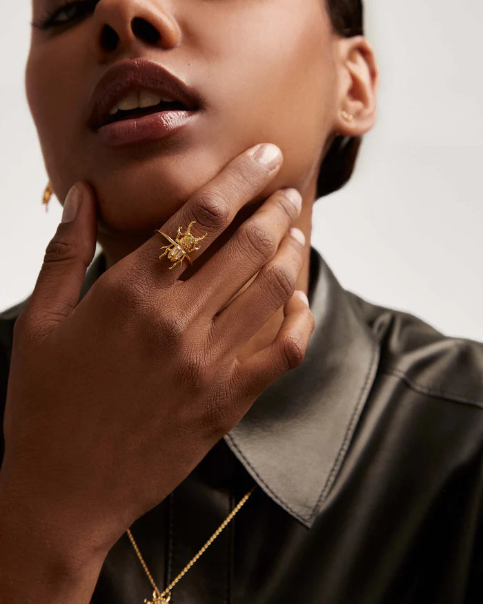 COURAGE BEETLE RING