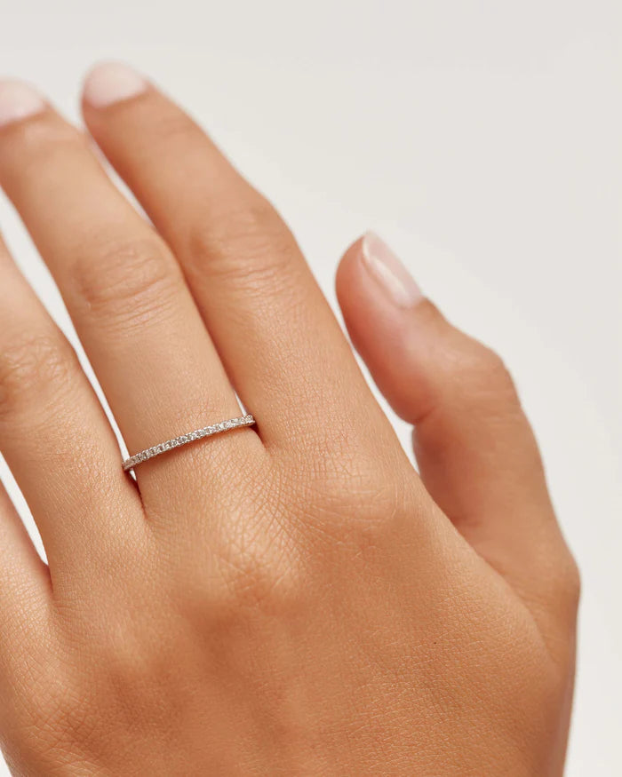 WHITE ESSENTIAL GOLD/SILVER RING
