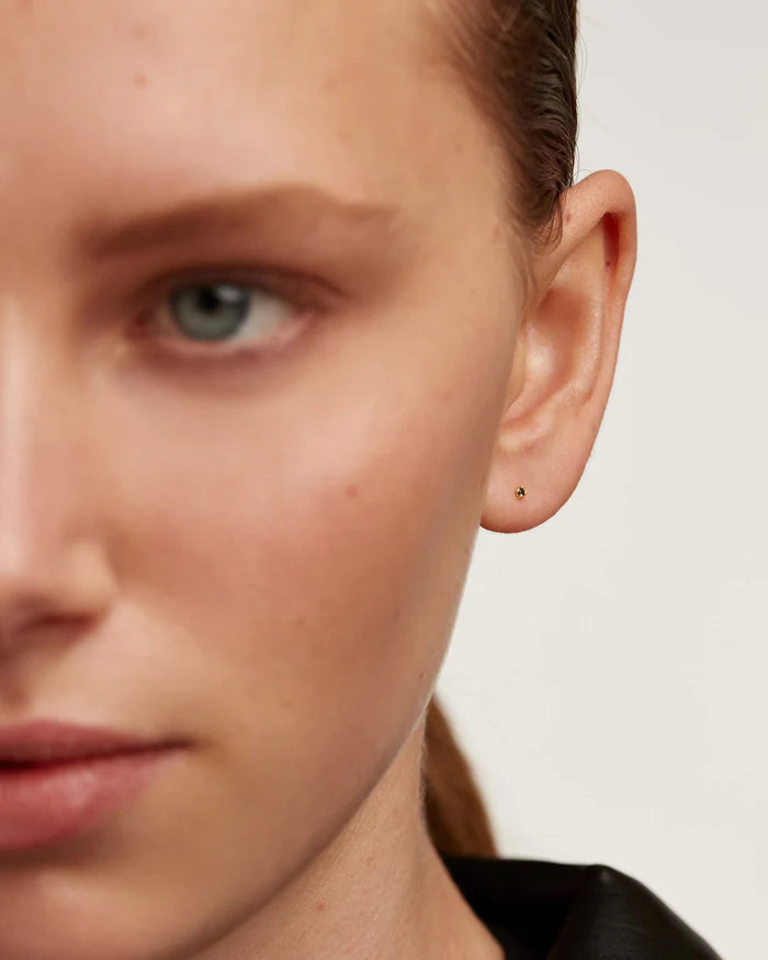 BLACK ESSENTIA GOLD/SILVER EARRINGS