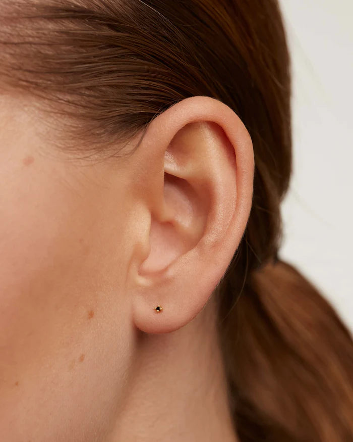 BLACK ESSENTIA GOLD/SILVER EARRINGS