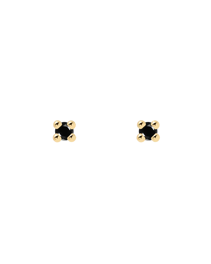 BLACK ESSENTIA GOLD/SILVER EARRINGS