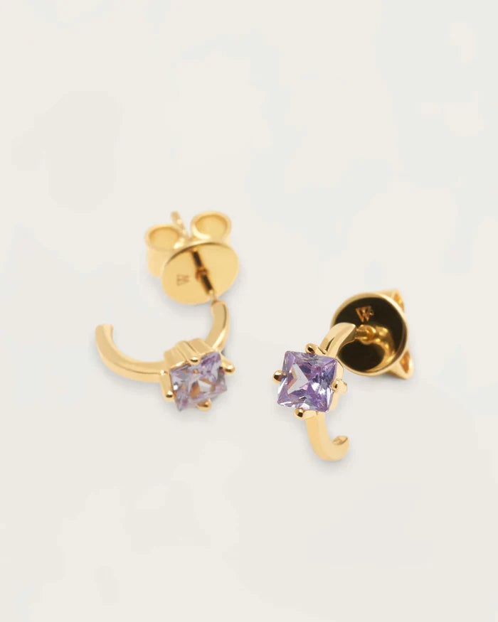 LAVENDER LIS EARRINGS