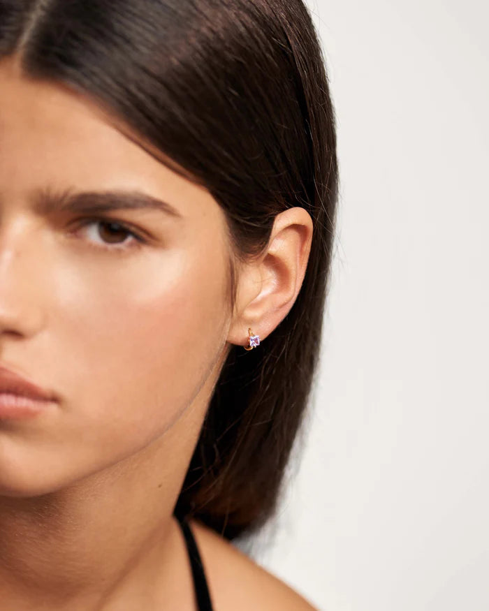 LAVENDER LIS EARRINGS