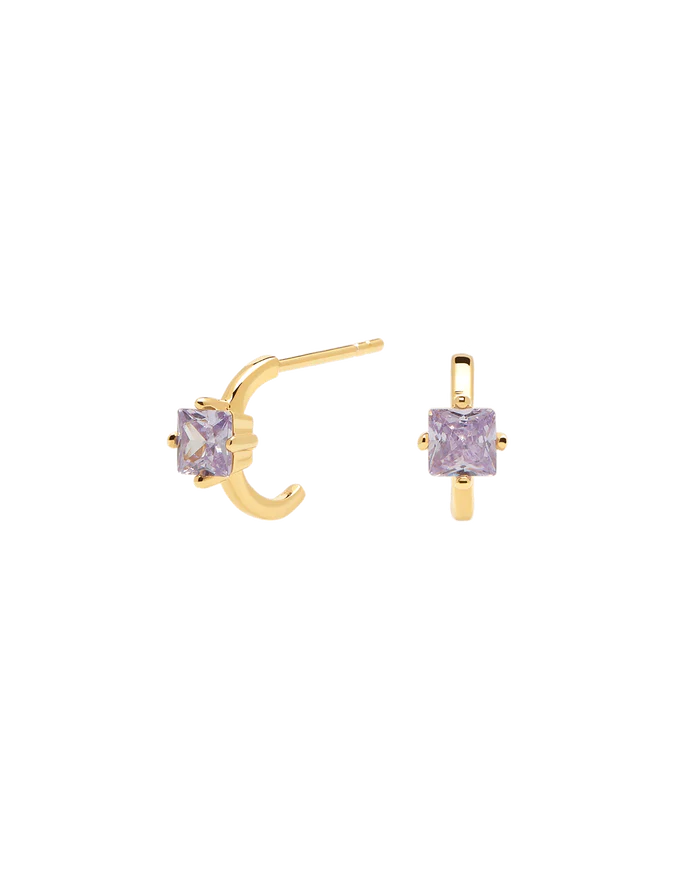 LAVENDER LIS EARRINGS