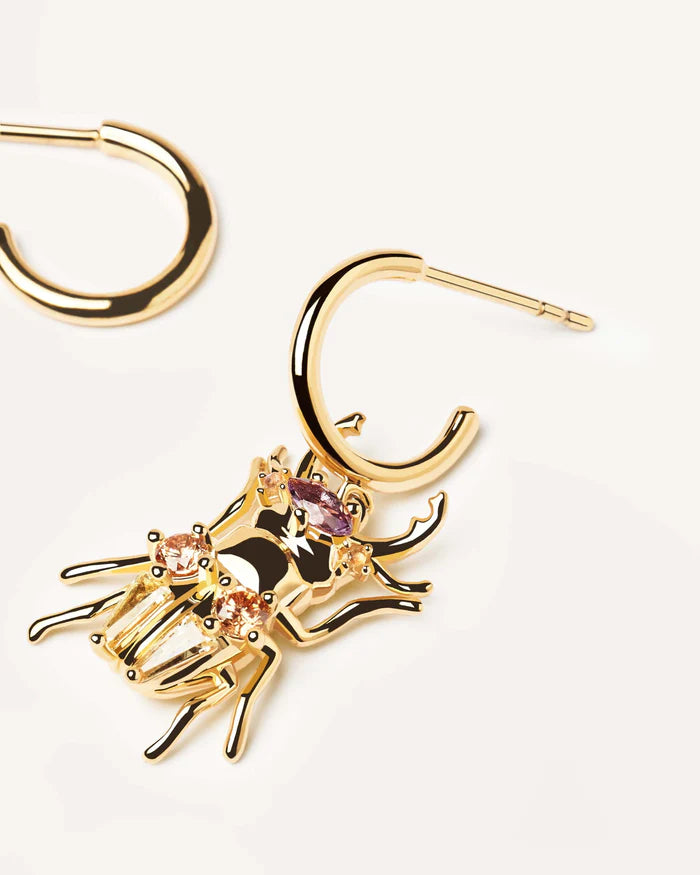 STRENGTH BEETLE EARRINGS