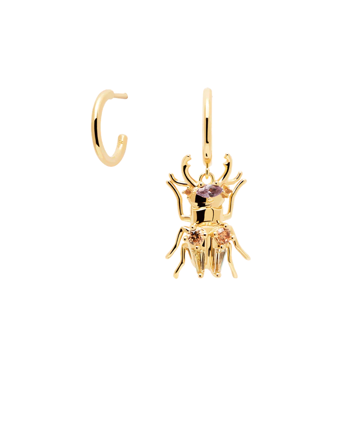 STRENGTH BEETLE EARRINGS