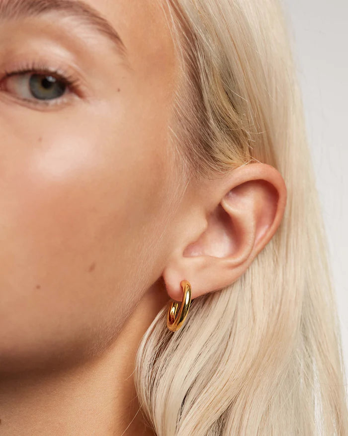 MEDIUM CLOUD GOLD/SILVER EARRINGS