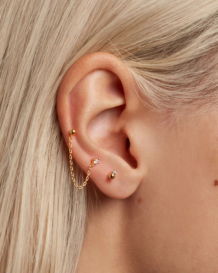 MUSKETEER GOLD/SILVER EARRINGS