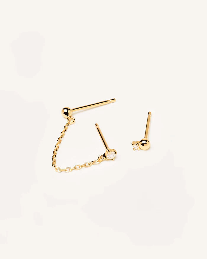 MUSKETEER GOLD/SILVER EARRINGS