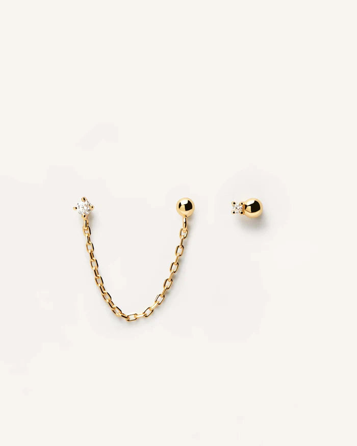 MUSKETEER GOLD/SILVER EARRINGS