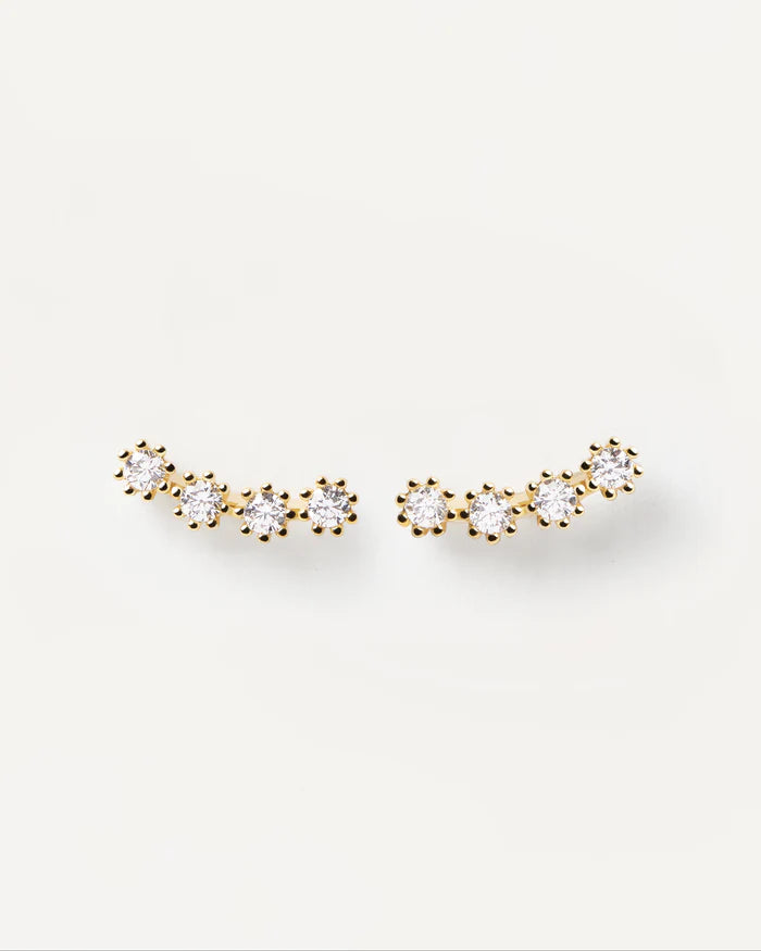WHITE TIDE GOLD EARRINGS