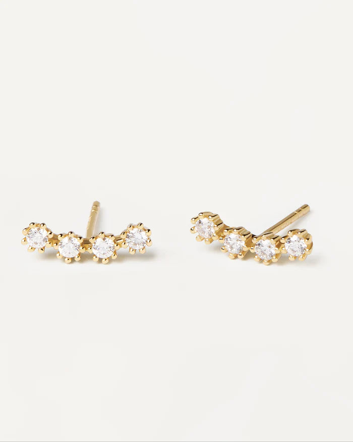 WHITE TIDE GOLD EARRINGS