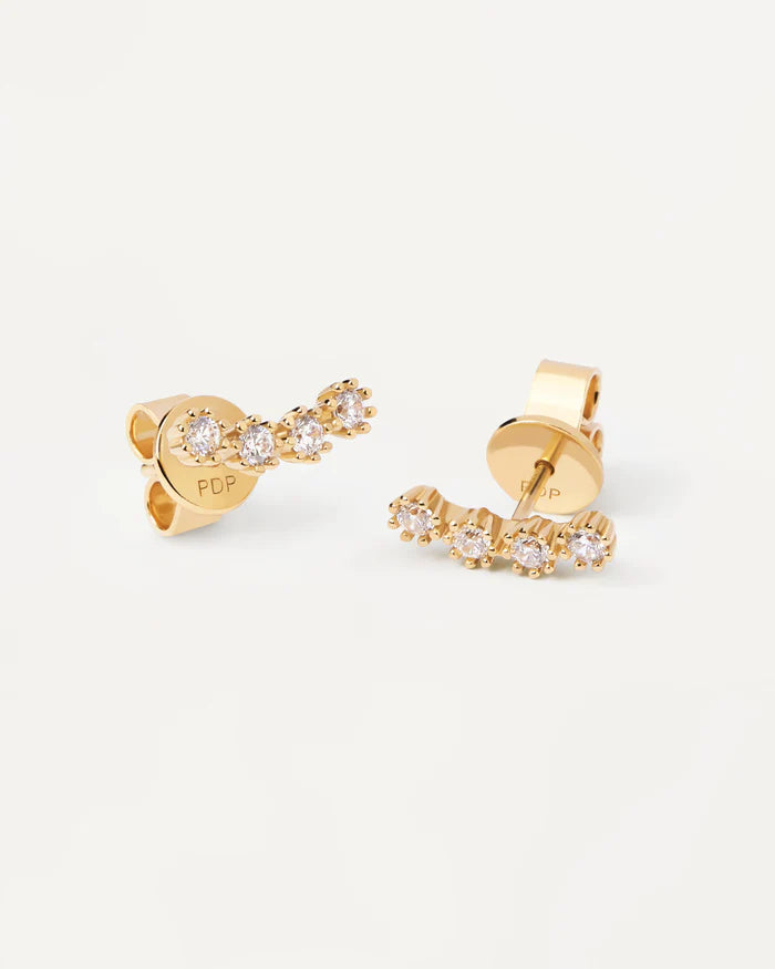 WHITE TIDE GOLD EARRINGS