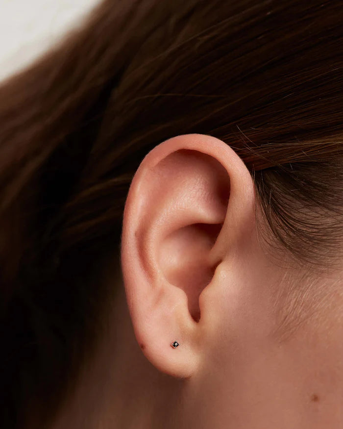 BLACK ESSENTIA GOLD/SILVER EARRINGS