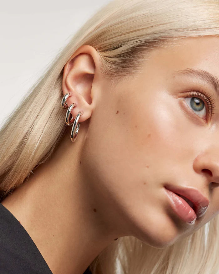 MINI CLOUD GOLD/SILVER EARRINGS