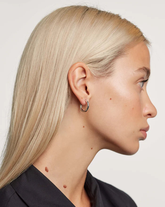 MEDIUM CLOUD GOLD/SILVER EARRINGS