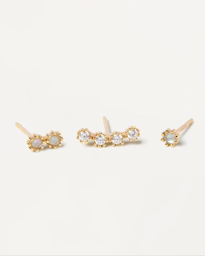 OCEAN GOLD EARRINGS SET