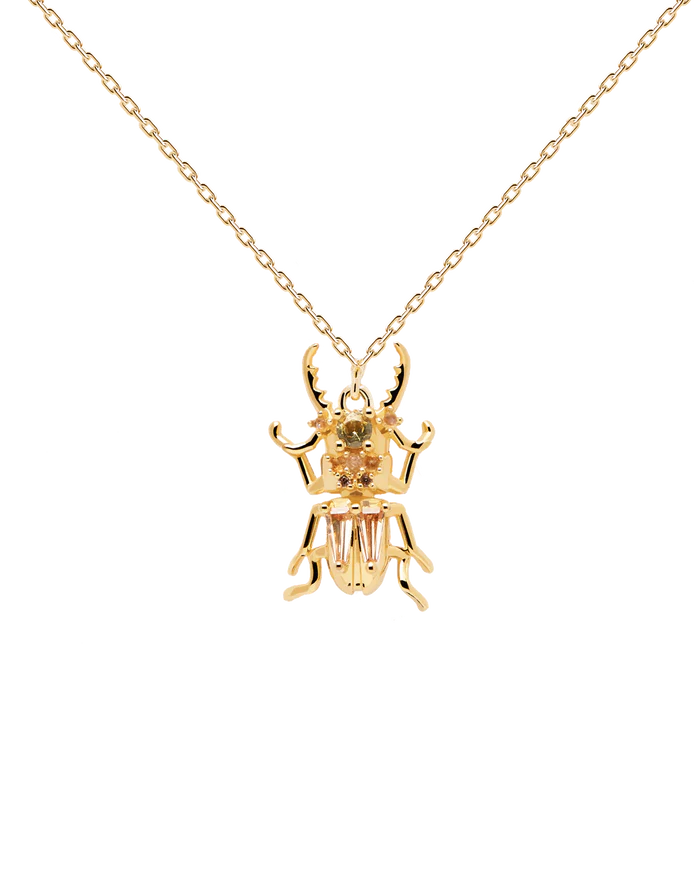 COURAGE BEETLE AMULET NECKLACE