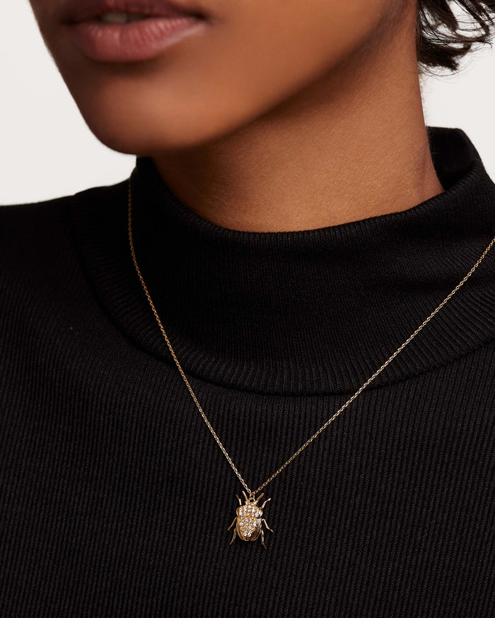 LUCK BEETLE AMULET NECKLACE