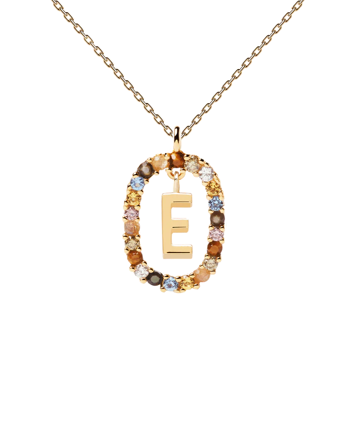 LETTER E NECKLACE