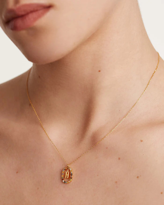 LETTER H NECKLACE