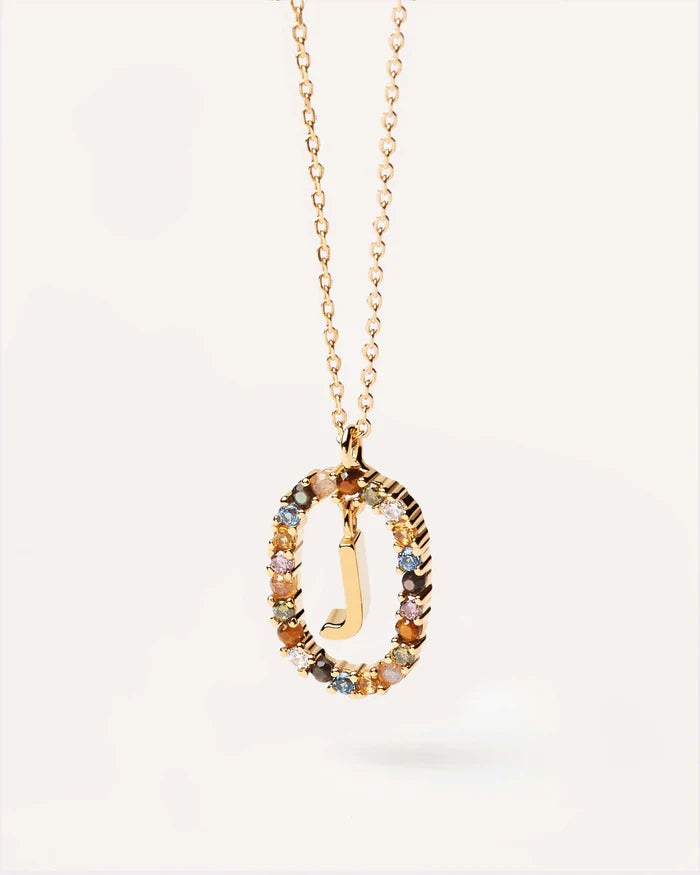 Necklace with deals the letter j