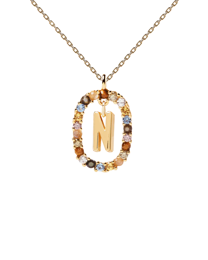 LETTER N NECKLACE