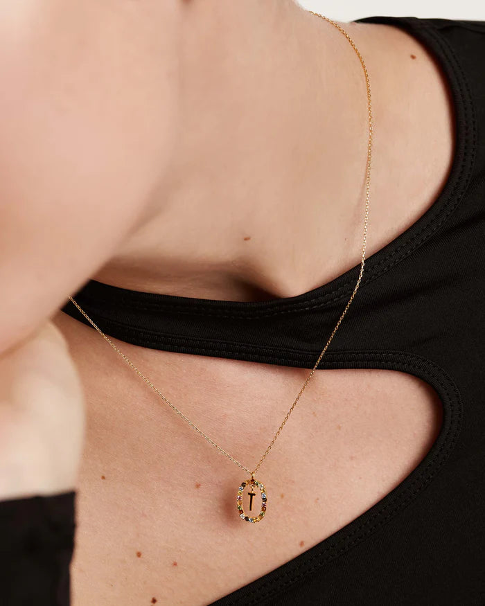 LETTER T NECKLACE