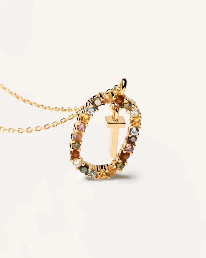 LETTER T NECKLACE