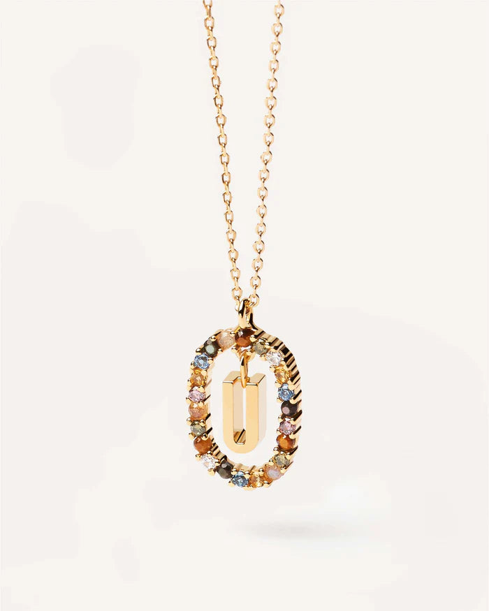 LETTER U NECKLACE