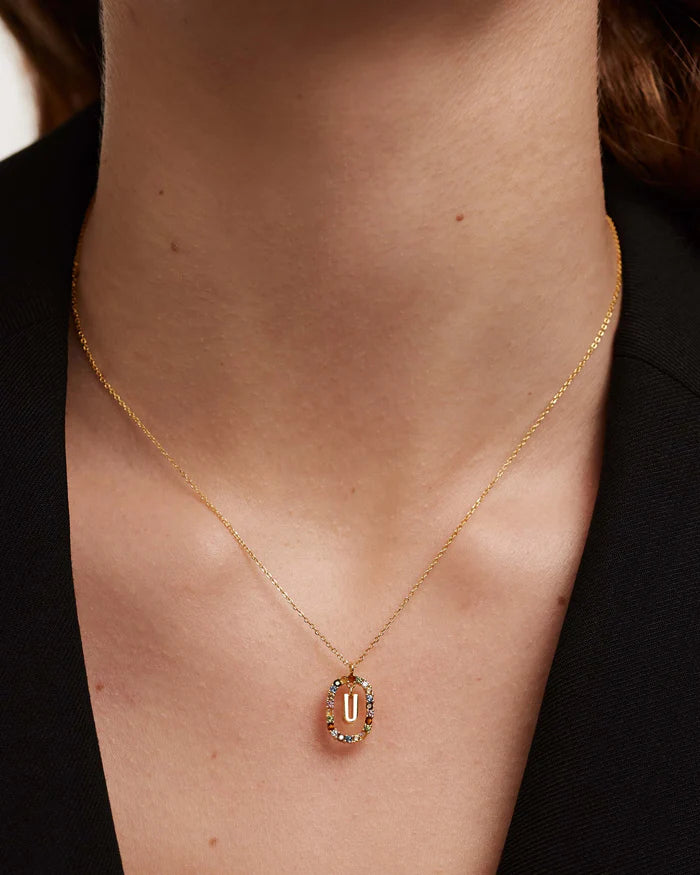 LETTER U NECKLACE