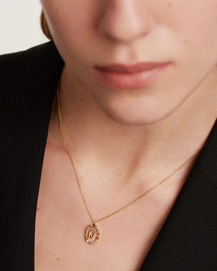 LETTER W NECKLACE