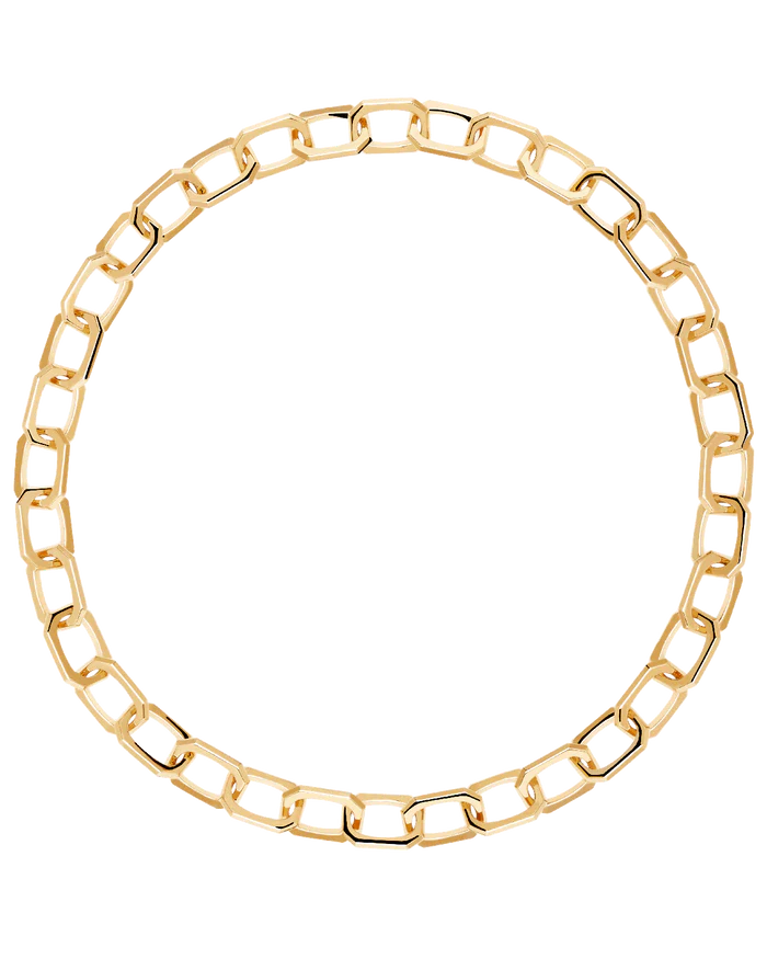 LARGE SIGNATURE CHAIN GOLD/SILVER NECKLACE