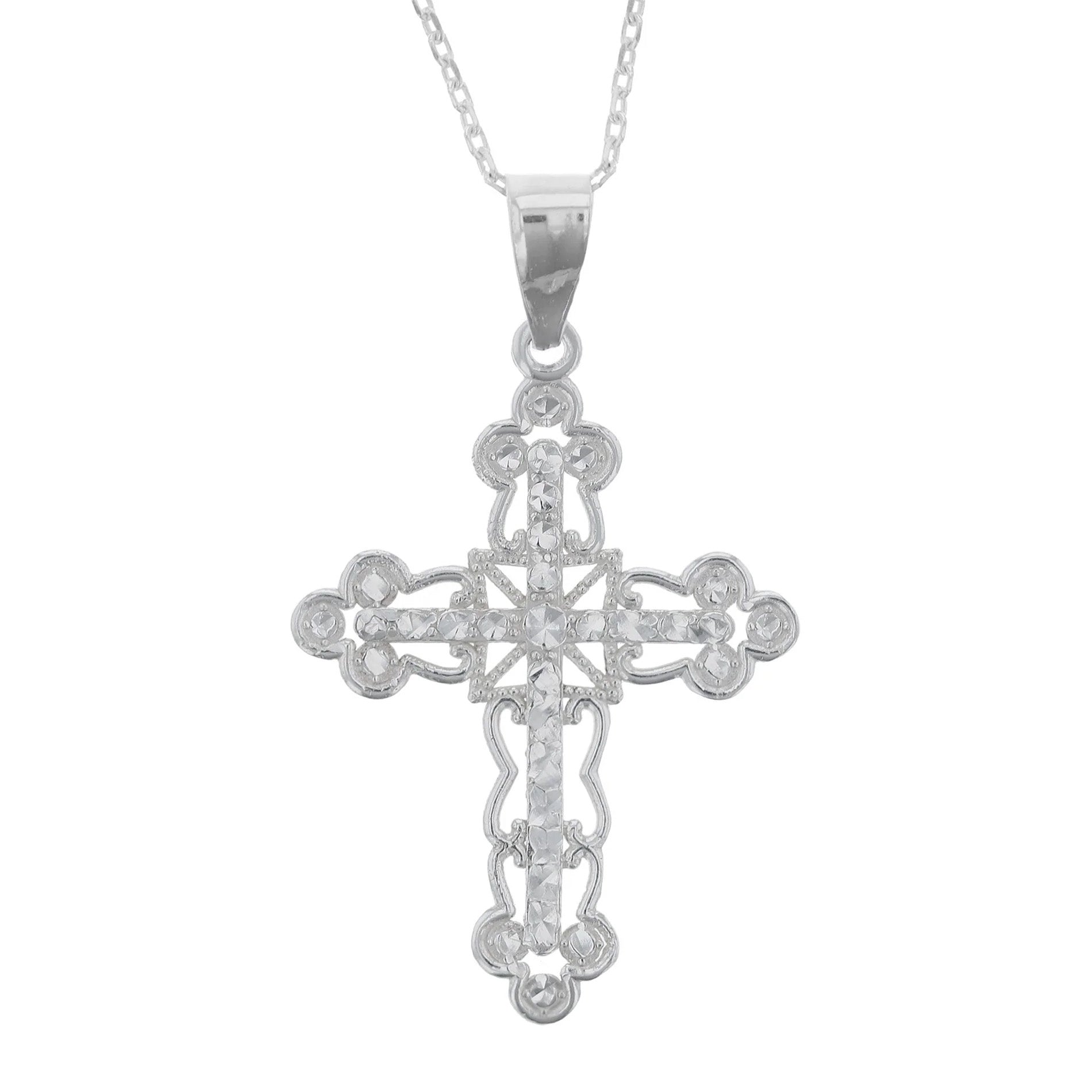 Filigree on sale cross pendant